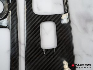 Alfa Romeo Stelvio Door Window Switch Trim Kit - Carbon Fiber - Feroce Carbon